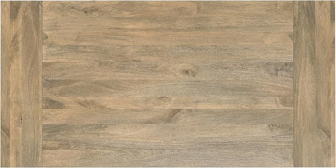 SIMPLIHOME Whitley Dining Table - 72 inch Wide Solid Mango Wood Rectangular Table in Grey Wash, Modern Farmhouse Style for Dining Room or Kitchen with Extra-Thick Trestle Base, Seats 6
