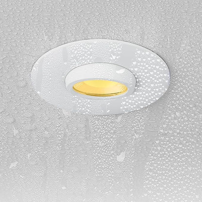 Sublimation Black 8 Packs 3 Inch 3CCT Gimbal Led Recessed Light with Junction Box 10w,Waterproof recessed Lights for Shower,Black recessed Lights,3 Colors Adjustable