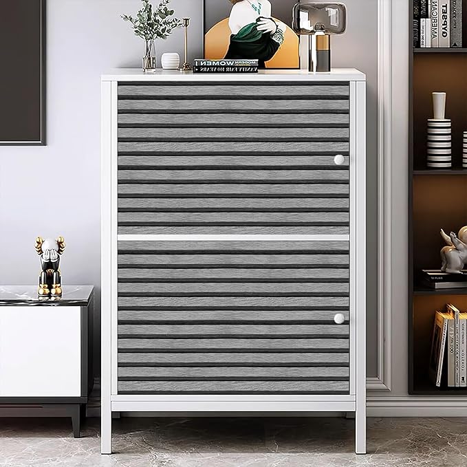 Yun-aeon Natural Wood Peel and Stick Wallpaper Grey Wood Slats - 17.3"x 480" Self-Adhesive Waterproof Vinyl Removable Wall Paper for Wall Decor Bedroom