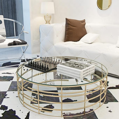 40" Inch Round Glass Table Top 0.36" Inch Thick Tempered Pencil Polished Edge, for Dining, Coffee, Restaurant，Coffee, Office, Side Table