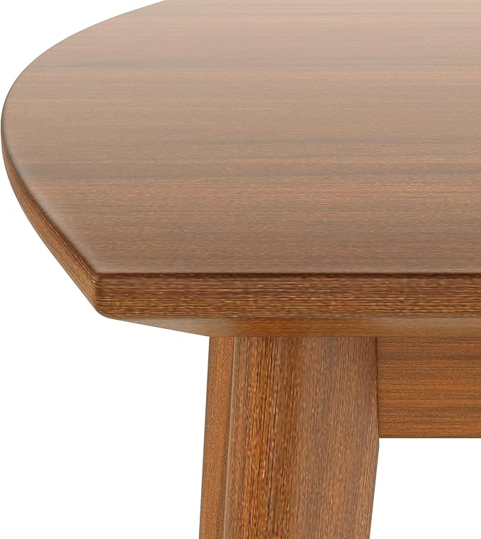 VilroCaz Mid-Century Modern Dining Table Set for 4, Solid Wood Dining Table and 4 Upholstered Chairs, 5 Piece Farmhouse Dining Set for Home, Kitchen, Space Saving (Brown+Gray-1s)