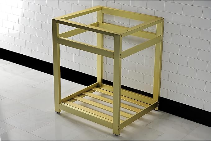 Kingston Brass VSP2522A7 Kingston Commercial Console Sink Base, 25 x 22 x 30, Brushed Brass