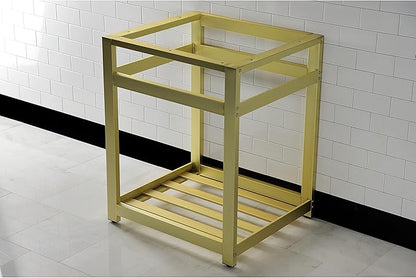 Kingston Brass VSP2522A7 Kingston Commercial Console Sink Base, 25 x 22 x 30, Brushed Brass