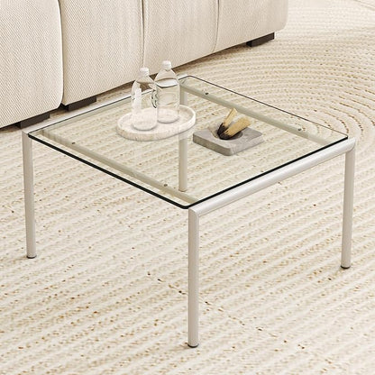 Tempered Glass Table Top, 20" Square Glass Table Top with Durable and Heat-Resistant, Clear Glass Tabel Tops Versatile for Dining Kitchen Coffee Office