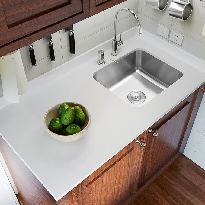Bar Sink, 18" x 16" x 8" Undermount Kitchen Sink,T-304S Stainless Steel RV Kitchen Sinks, Small Kitchen Sinks With Sink Drain Strainer, Use at Rv, Bar,Outdoor, Laundry and Utility,Bathroom