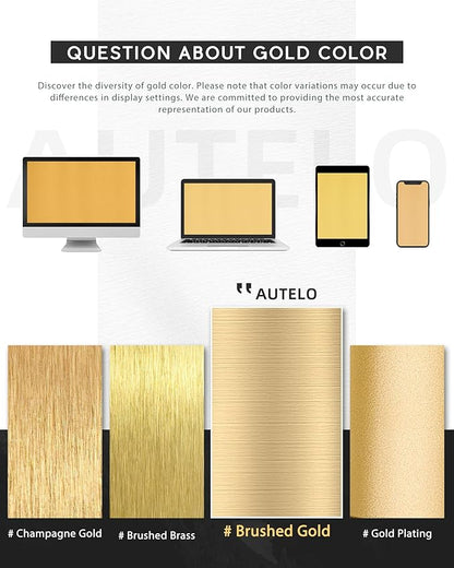 AUTELO Gold Pendant Lights, 10" Hammered Pendant Lights Kitchen Island, Farmhouse Hanging Lights in Brushed Gold Finish and Clear Hammered Glass, Hanging Light Fixture for Kitchen Island, H9164 HMBG
