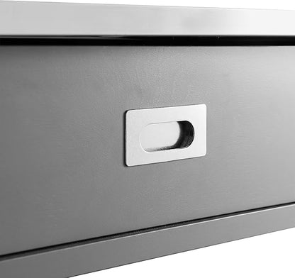 Crosley Furniture Chloe Stainless Steel Top Rolling Kitchen Island Storage Cart, Microwave Stand, Wine Rack, Gray
