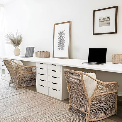 Kaboon 43x24 inches Tabletop, Solid One-Piece Desktop for Sit Stand Desk, Double Desks, L Desk DIY,Wood Countertop Home or Commercial Use,1 inch Thick, White, 23.62" D x 43" W
