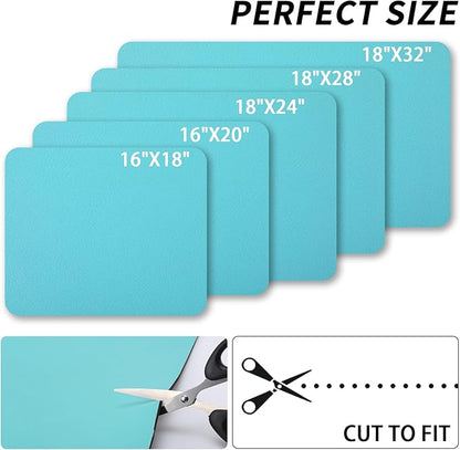 HotLive Dish Drying Mat for Kitchen Counter, Heat Resistant Drainer Mats with Non-slip Rubber Backed, Hide Stain Kitchen Super Absorbent Draining Mat, Easy to Clean Dish Rack Pad, Teal 18"x28"