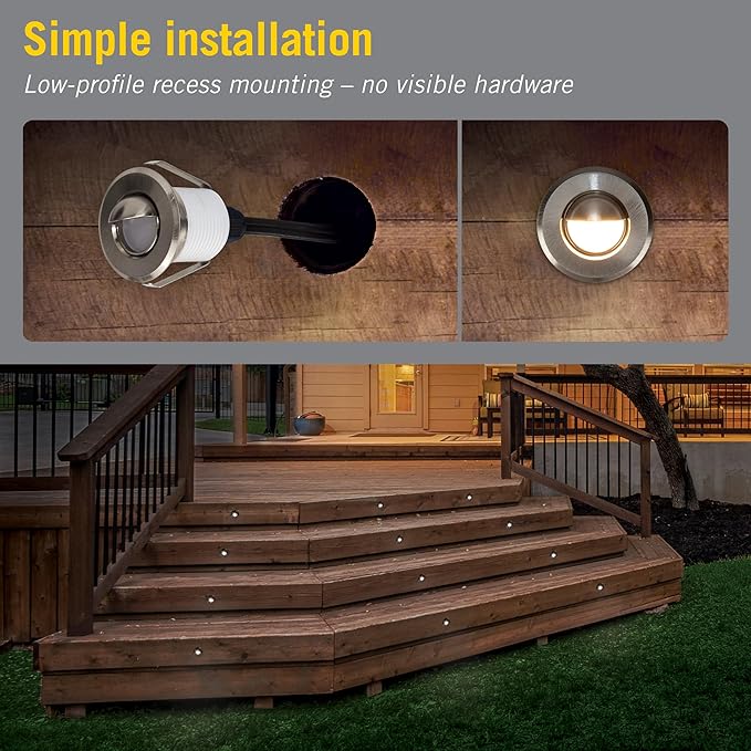Armacost Lighting 211125 Recessed Mini Integrated LED Puck Lights, Soft Bright White (3000K) (Series 1)