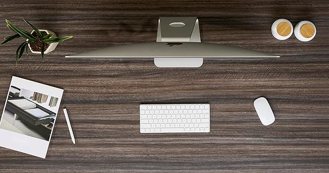 Kaboon 48x30 inches Tabletop, Solid One-Piece Desktop for Sit Stand Desk, Double Desks, L Desk DIY,Wood Countertop Home or Commercial Use,1 inch Thick, Eucalyptus, 30" D x 47.25" W