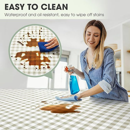 Drawer and Shelf Liner, Non-Slip Kitchen Cabinet Liners Non-Adhesive Thick Strong Grip Waterproof Washable Mats Protect Dresser Shelves Cupboard Bathroom Cabinets, Yellow Plaid, 18 in X 20 FT