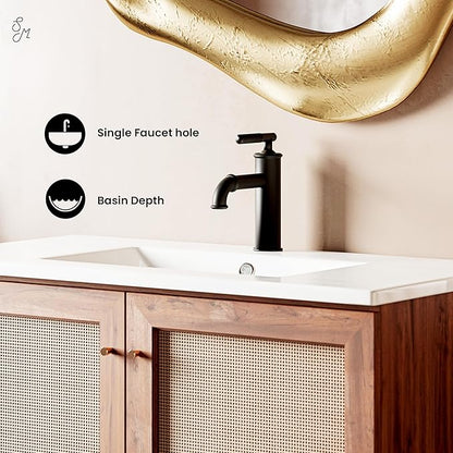 36" Ceramic Vanity Sink Top