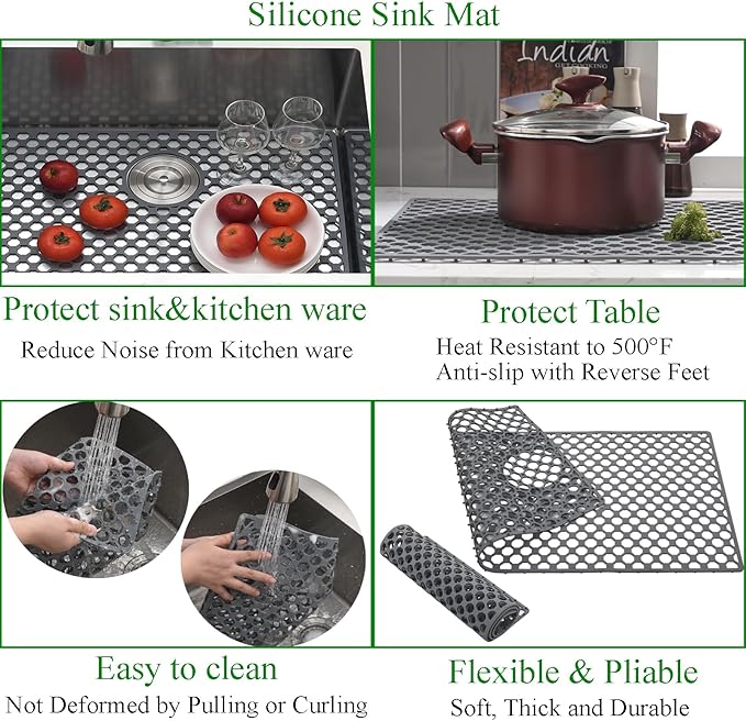33 Inch Drop In Kitchen Sink with Faucet Combo-Brovy 33x19 Top Mount Stainless Steel Kitchen Sink Drop In 18 Gauge Single Bowl Deep Kitchen Sinks with Mat& Drainer