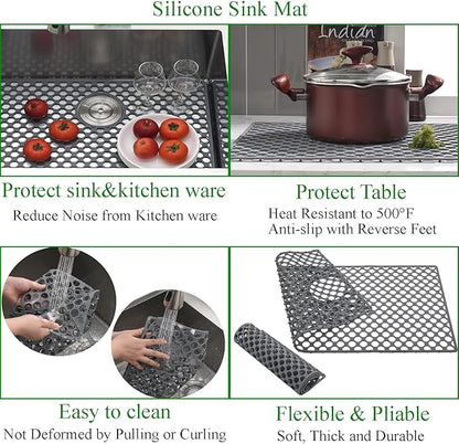33 Inch Drop In Kitchen Sink with Faucet Combo-Brovy 33x19 Top Mount Stainless Steel Kitchen Sink Drop In 18 Gauge Single Bowl Deep Kitchen Sinks with Mat& Drainer
