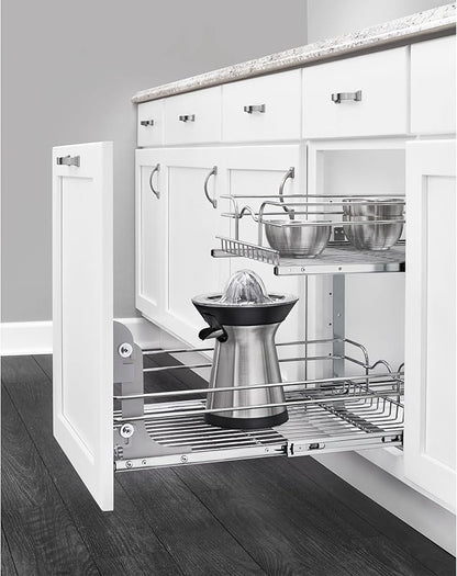 Rev-A-Shelf Cabinet Door Mount Kit for Kitchen Base Cabinet Organizers, Pullout Storage Shelves and Drawers, Trash Cans, 5WB-DMKIT