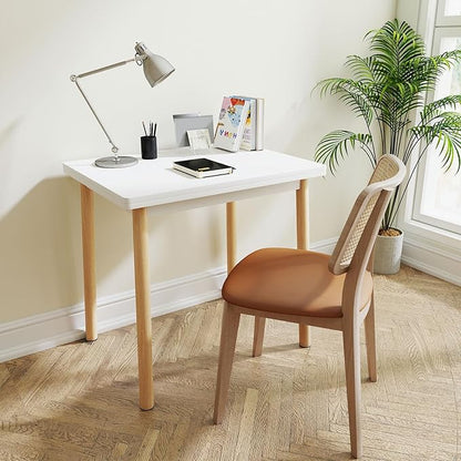 47" Wooden Foldable Kitchen Table Dining Table Rotating Table 4-6 People