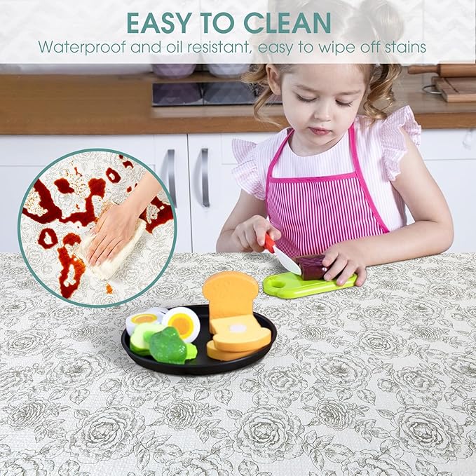 Drawer and Shelf Liner, Non-Slip Kitchen Cabinet Liners Non-Adhesive Thick Strong Grip Waterproof Washable Mats Protect Dresser Shelves Cupboard Bathroom Cabinets, Rose, 12 in X 20 FT