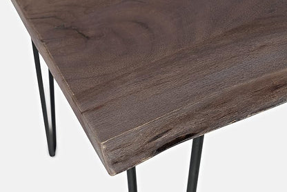 Jofran Nature's Edge 52" Farmhouse Dining Table - Solid Wood Counter Height Dining Table for Modern Homes, Slate