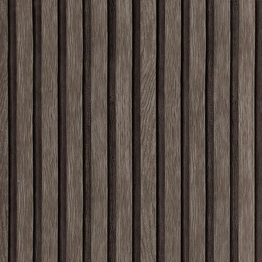 Yun-aeon Natural Wood Peel and Stick Wallpaper Wood Slats - 17.3"x 1200" Dark Brown Self-Adhesive Waterproof Vinyl Removable Wall Paper for Wall Decor Bedroom