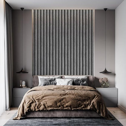 Yun-aeon Natural Wood Peel and Stick Wallpaper Grey Wood Slats - 17.3"x 1200" Self-Adhesive Waterproof Vinyl Removable Wall Paper for Wall Decor Bedroom