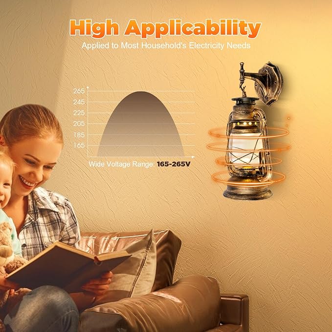 LOYALHEARTDY Wall Porch Light Vintage Rustic Lantern Lamp Indoor Outdoor Industrial Retro E27 Wall Lighting Fixture for Wall, Garage, Front Porch (D)