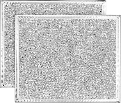 HASMX Aluminum Replacement Grease Filter for Range Hood 9" x 10.5" x 1/8" - Replaces Part Number GE: WBX8406. American Metal Filter: RHP0808, RBF0901. Homefilter: HF120 (2)