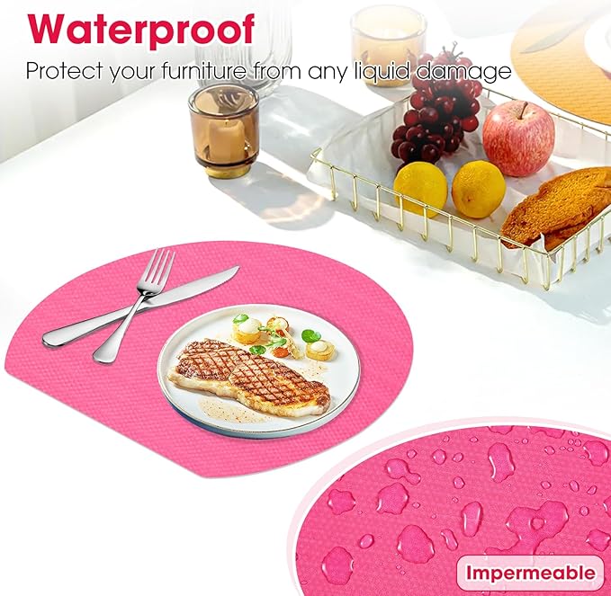 Drawer and Shelf Liner, Non-Slip Kitchen Cabinet Liners Non-Adhesive Thick Strong Grip Waterproof Washable Mats Protect Dresser Shelves Cupboard Bathroom Cabinets, Fuchsia, 12 in X 20 FT