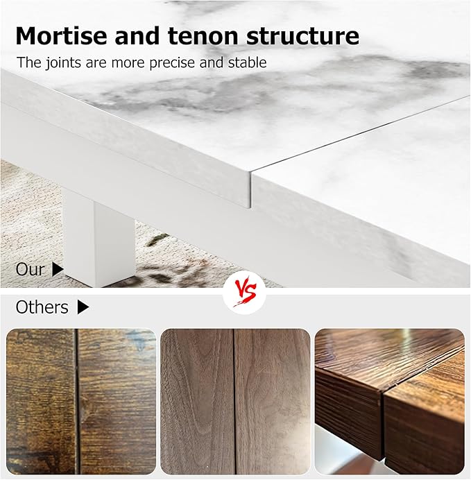 79 Inch Industrial Dining Table for 4-6 Person Rectangle Kitchen Table with Metal Legs,Round Corners, Writing Desk, for Modern Farmhouse, for Kitchen, Dining Room,Quick Assembly, Wood