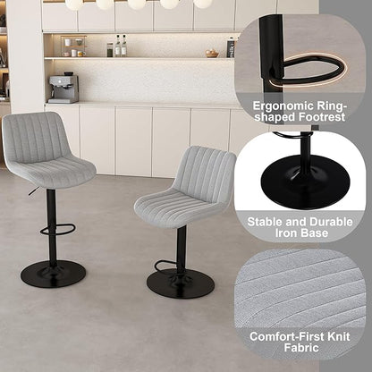 Runboll 63" Large Island Table Set with 2 Bar Stools, Modern Faux Marble Dining Table Set with Multi-Color LED Lights, Kitchen Island with Grille Design for Dining Room, Home, Office, Living Room