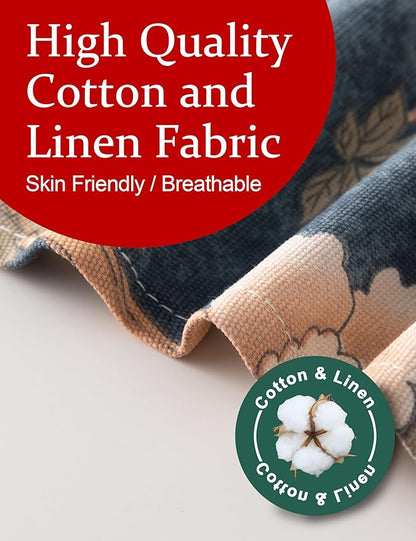 Big Plus Size Aprons for Women with Pockets Cotton Linen Baking Kitchen Cooking