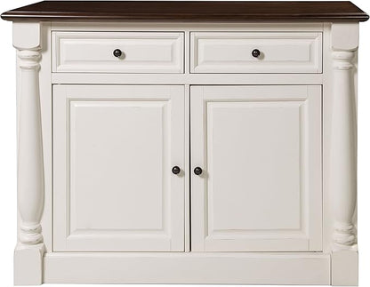 Crosley Furniture Shelby Traditional Sideboard Buffet Cabinet with Storage, White