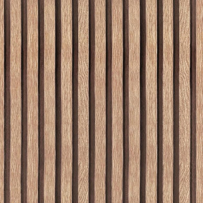 Yun-aeon Natural Wood Peel and Stick Wallpaper Wood Slats - 17.3"x 160" Tan Self-Adhesive Waterproof Vinyl Removable Wall Paper for Wall Decor Bedroom