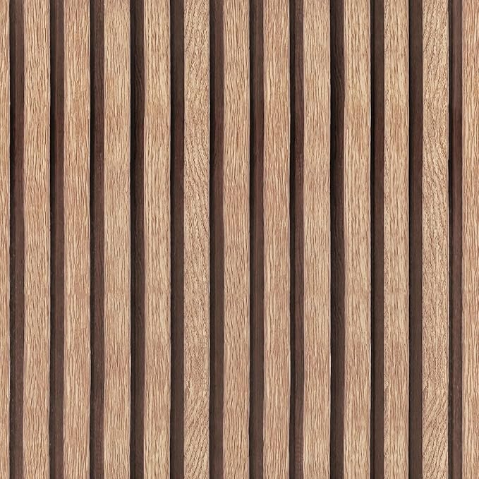Yun-aeon Natural Wood Peel and Stick Wallpaper Wood Slats - 17.3"x 480" Tan Self-Adhesive Waterproof Vinyl Removable Wall Paper for Wall Decor Bedroom