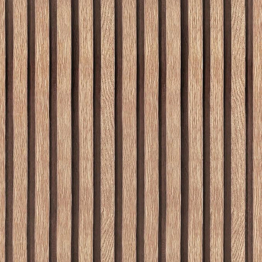 Yun-aeon Natural Wood Peel and Stick Wallpaper Wood Slats - 17.3"x 480" Tan Self-Adhesive Waterproof Vinyl Removable Wall Paper for Wall Decor Bedroom