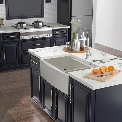 33 Farmhouse Sink Double Bowl - Kichae 33 Inch Apron Front Stainless Steel Double Bowl Low Divided 60/40 Ledge Workstation Handmade Farm Kitchen Sink