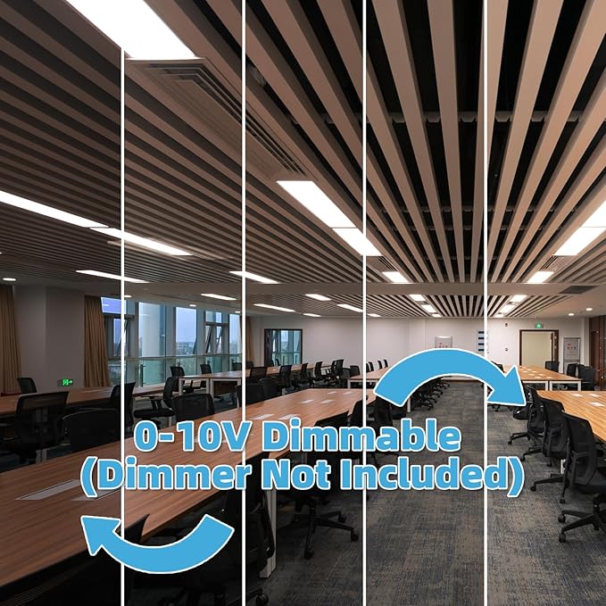 Art3d 1 Pack 2x2 FT LED Flat Panel Light, 3CCT Selectable Color Temperature 3000K/4000K/5000K, 0-10V Dimmable 5500LM Flush Mount Ceiling Light, 20W/30W/40W Drop Ceiling Light, UL&ETL Listed