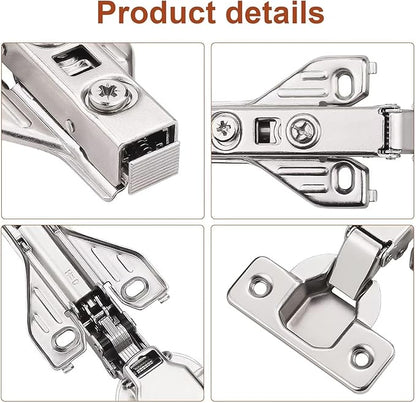 10 Pairs （20 Pack） Soft Close Kitchen Cabinet Door Hinges fit for Face Frame Cabinet,105 Degree Opening Angel Self Closing with Mounting Screws by Probrico
