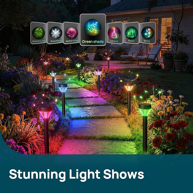 Linkind Smart Landscape Path Lights SP6LV, 510LM Multi-Zone Low-Voltage Pathway Lights AC/DC 12-24V, App & Voice Controlled Color-Changing Landscape Lighting for Garden, Walkway, Driveway, 4 Pack