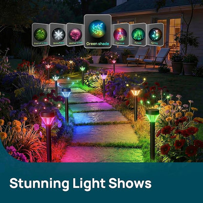 Linkind Smart Landscape Path Lights SP6LV, 510LM Multi-Zone Low-Voltage Pathway Lights AC/DC 12-24V, App & Voice Controlled Color-Changing Landscape Lighting for Garden, Walkway, Driveway, 4 Pack