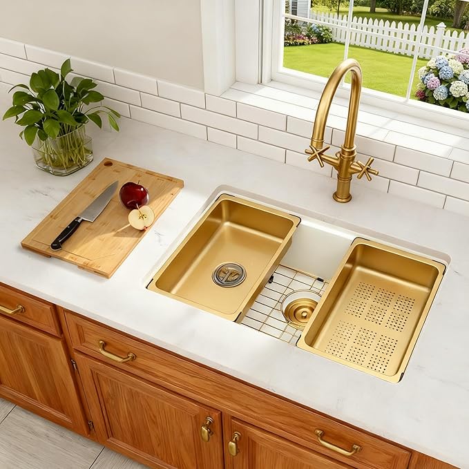 White Kitchen Sink,Granite Composite Undermount Kitchen Sink,Single Bowl Drop In Kitchen Sinks (28" X 18")