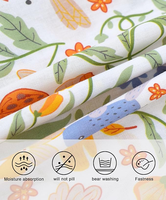 Nanxson Cobbler Apron for Women with 2 Patch Pockets Cotton Printed Vintage Apron with Buttons for Work Chef Kitchen Home