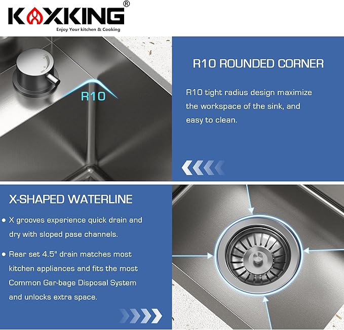 Outdoor Kitchen Sink 15x18 Inch with Foldable Faucet, Nano Silver 16 Gauge Stainless Steel Undermount Workstation Sink with Cutting Board Cover, Bottom Grid & Drain Kit
