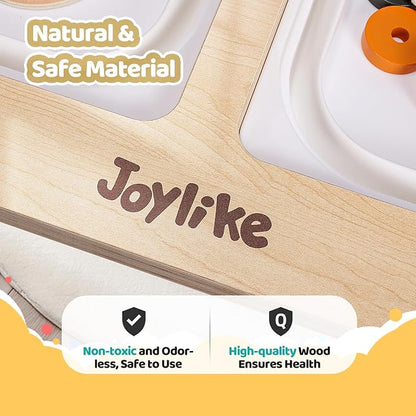 Joylike Sensory Table for Toddlers 1-3 with 2 Large Storage Bins, 4 Montessori Activity Boards and Paper Roll, Educational & Multi-Functional Gift for Kids Draw and Play