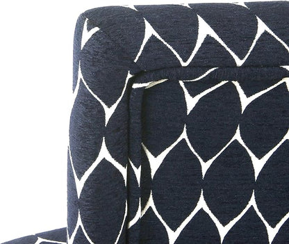 Homepop Home Decor | Modern Counter Stool | Counter Stools With Back | Decorative Home Furniture, Navy