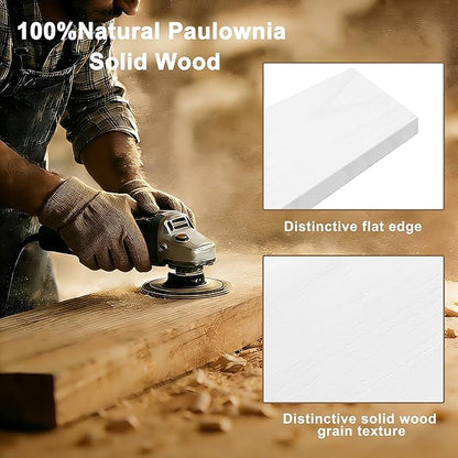 60x12 Inch Floating Shelves for Wall, Set of 2 Solid Wood Wall Shelves, Extra Long Heavy Duty Wall Mount Shelf for Living Room & Kitchen, Large White Floating Shelves