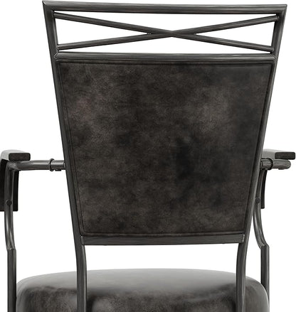 Hillsdale Bridgetown Metal Counter Height Swivel Stool, Pewter