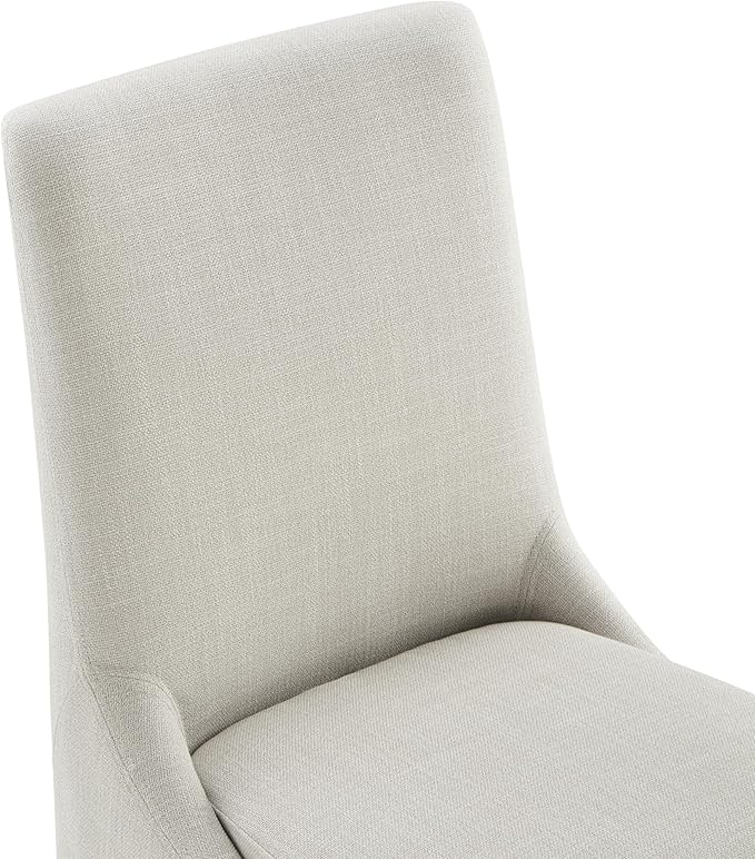 KISLOT Modern Dining Chair Set of 2 Upholstered Performance Fabric Mid Century Comfy Armlesschair for Kitchen Living Room,1 Box