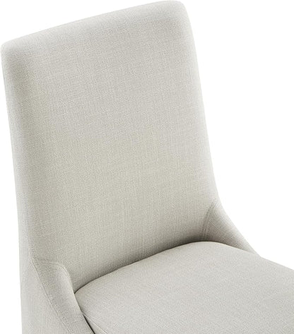 KISLOT Modern Dining Chair Set of 2 Upholstered Performance Fabric Mid Century Comfy Armlesschair for Kitchen Living Room,1 Box