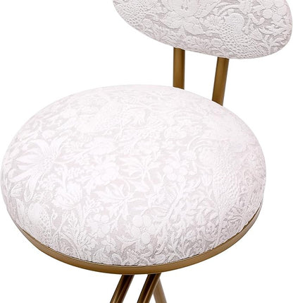 Bar Stools Upholstered Counter Height Barstools for Kitchen Island,Set of 2,Modern PU Leather Dining Chairs with Footrest,for Living Room